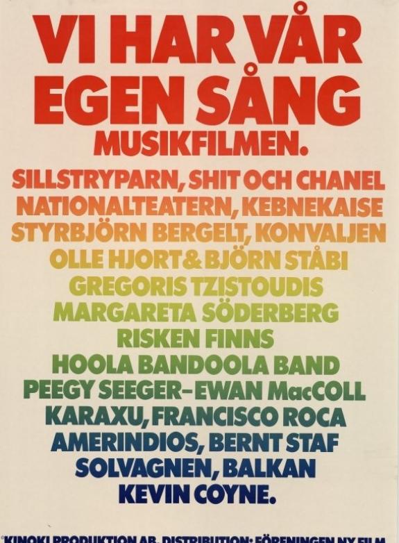 Vi har vår egen sång poster