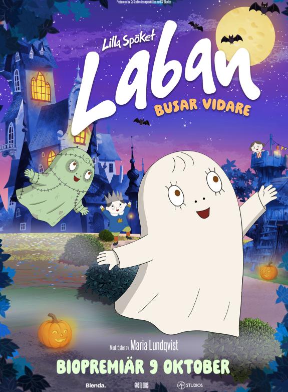 Lilla spöket Laban busar vidare poster